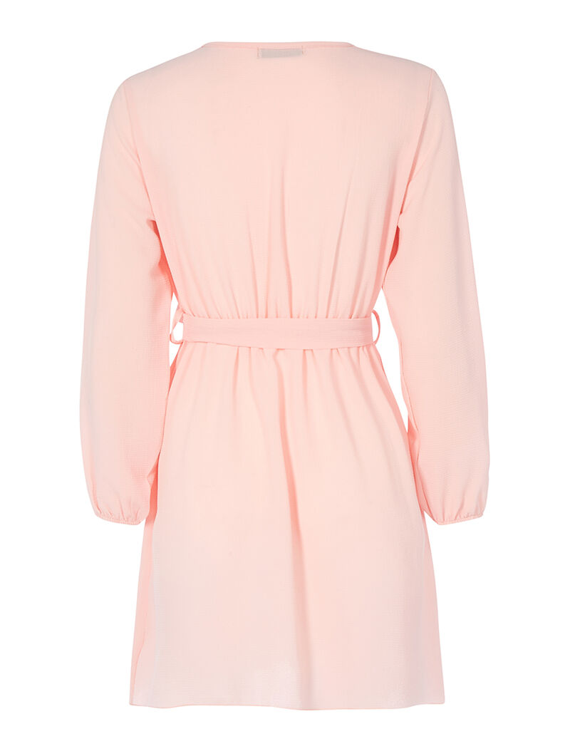 Robe fluide tissu effet crêpe - rose bonbon - 2