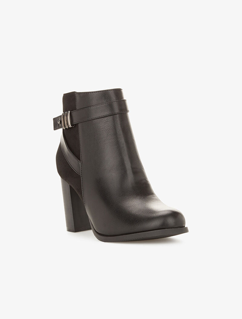 Bottines à brides croisées - noir - 2