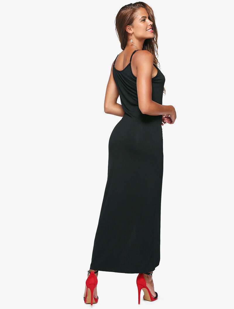 Robe à effet portefeuille - noir - 3