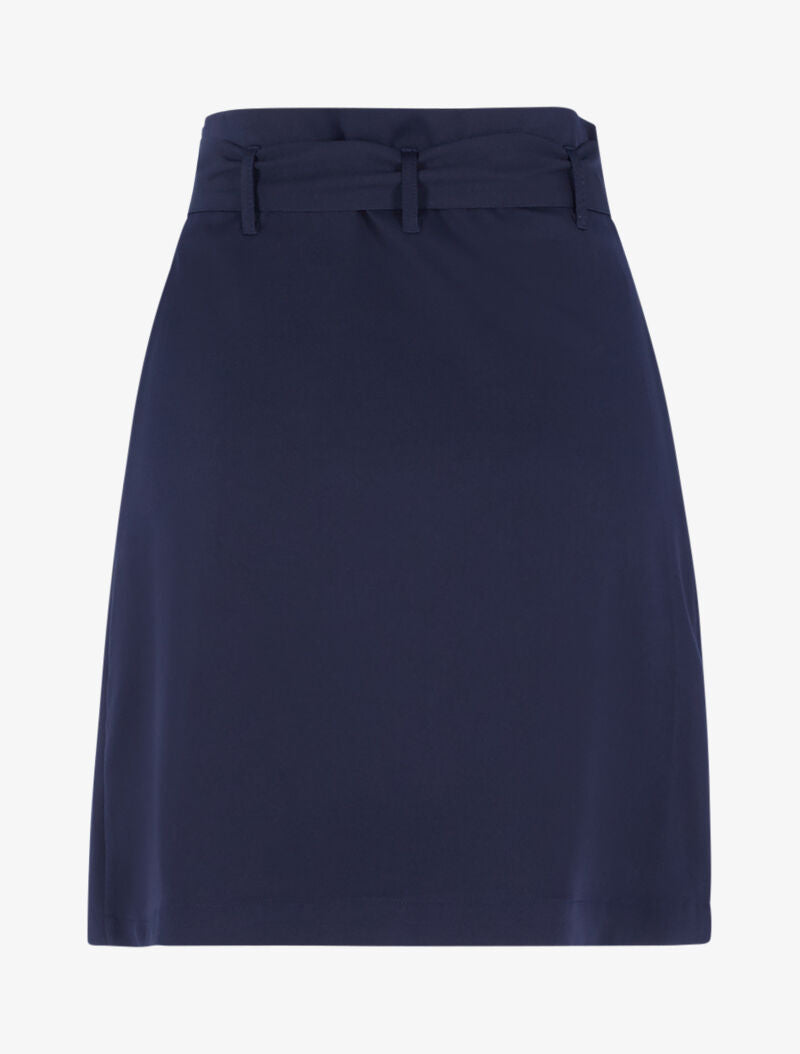 Jupe taille haute paper bag - bleu nuit - 2