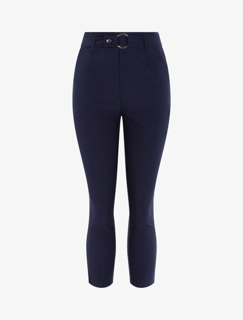 Pantalon uni 7/8 - marine
