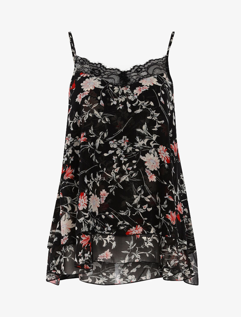 Top En Voile Marron Taille S - Occasion En Très Bon état, Coupe Regular Pour Femme