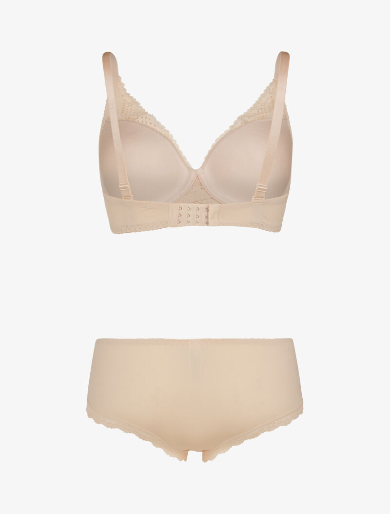 Ensemble à fleurs stylisées - beige - 2