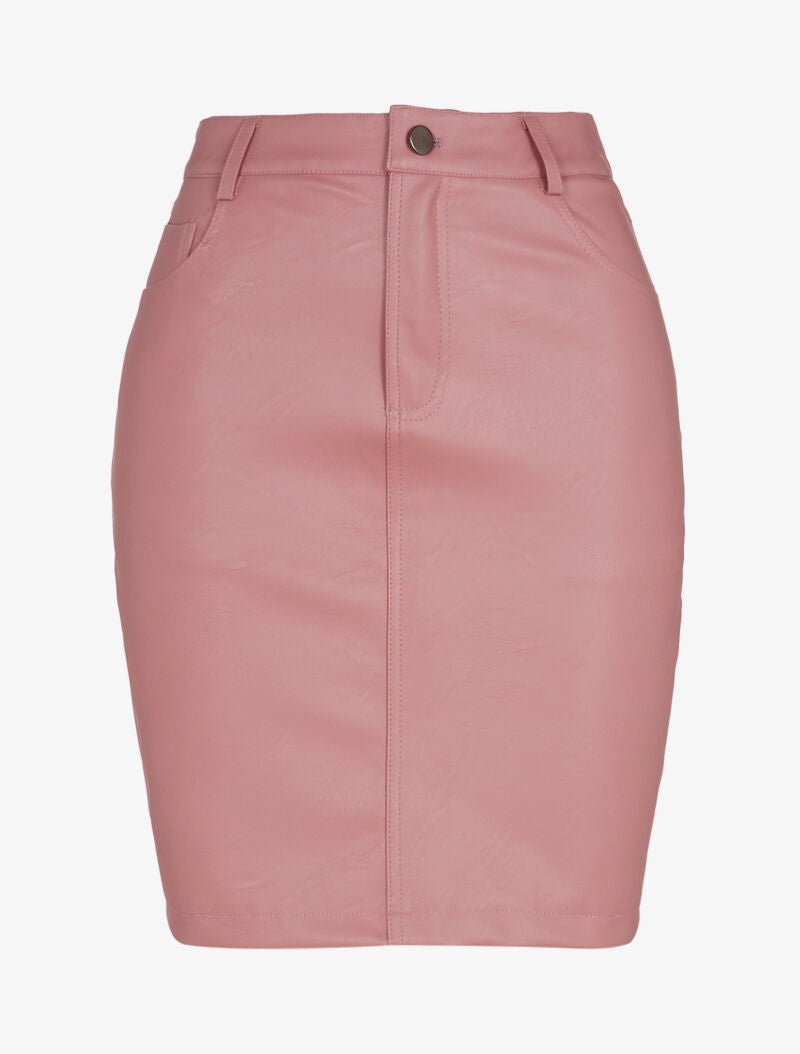 Jupe basique à cinq poches - rose - 3