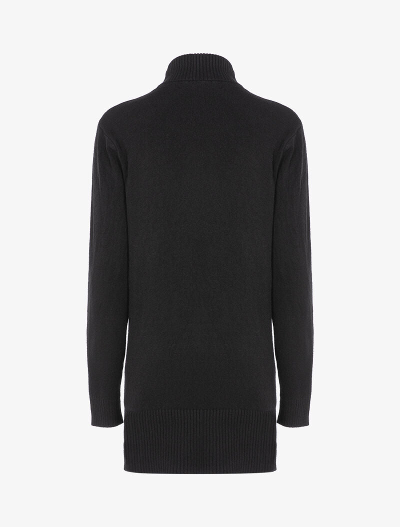 Robe pull à bandes texturées - noir - 2