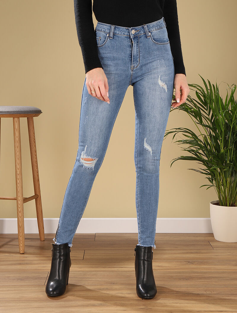 Jean Skinny Sandro Noir Taille 40 - Bas De Jambes Zippés, Slim - Neuf Sans étiquettes