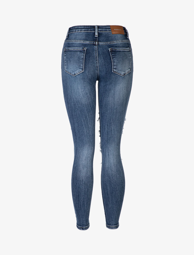 Jean skinny déchiré - bleu denim - 4