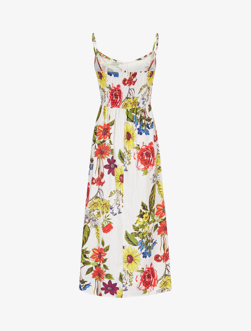 Robe chasuble asymétrique - ecru - 3