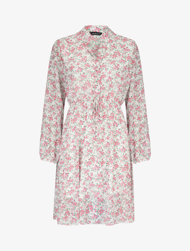 Robe à imprimé floral - blanc - 3