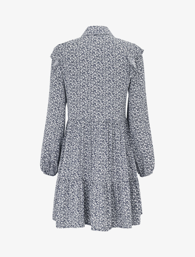 Tunique style chemise à imprimé baroque - marine - 2