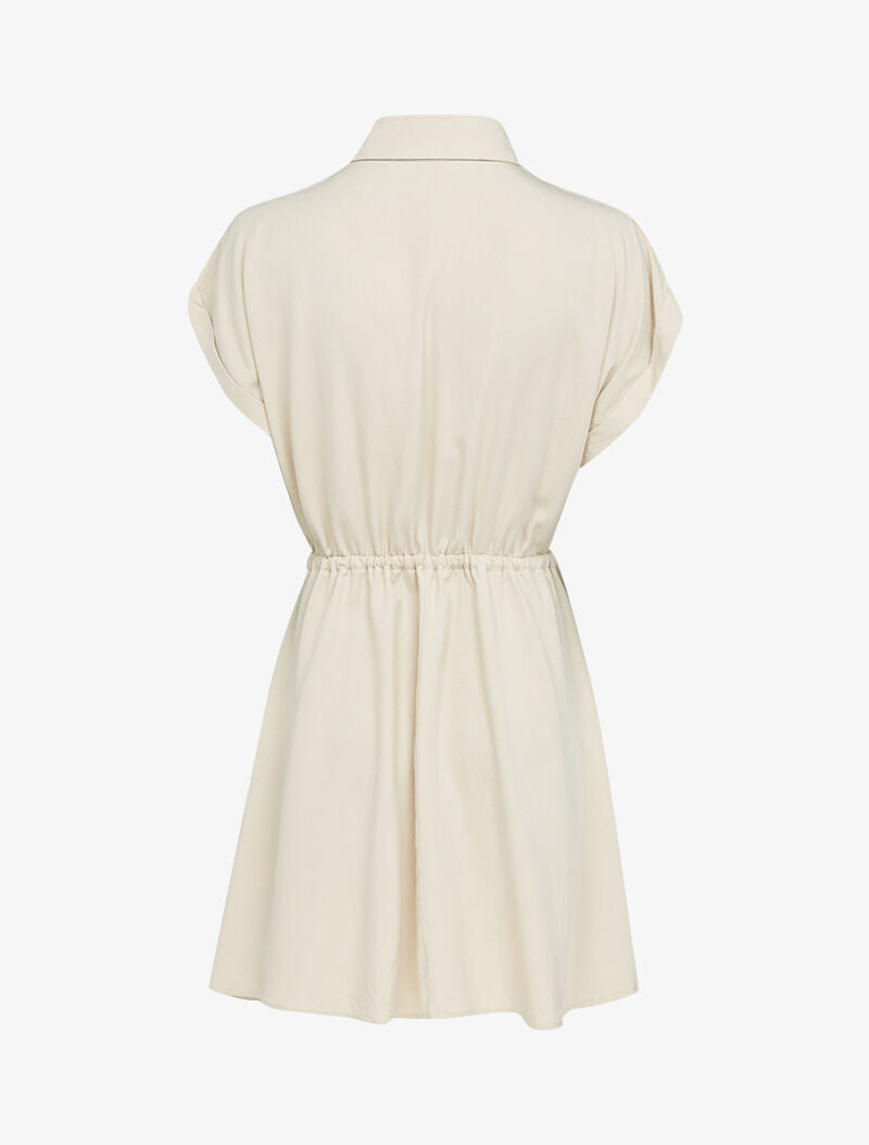 Robe à buste chauve souris - beige - 2