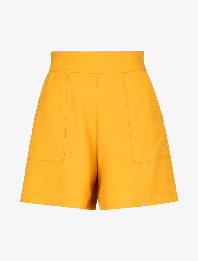 Ensemble débardeur et short fluide - jaune - 4