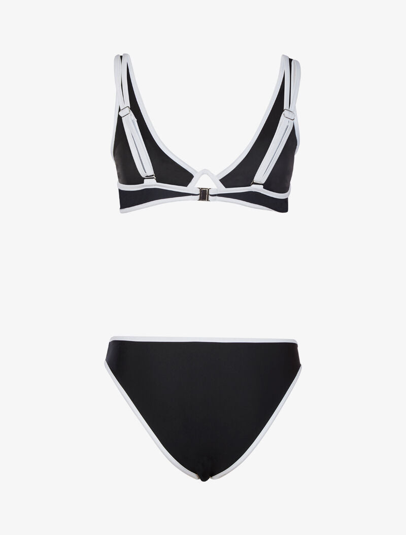 Bikini à liserés contrastants - noir - 2