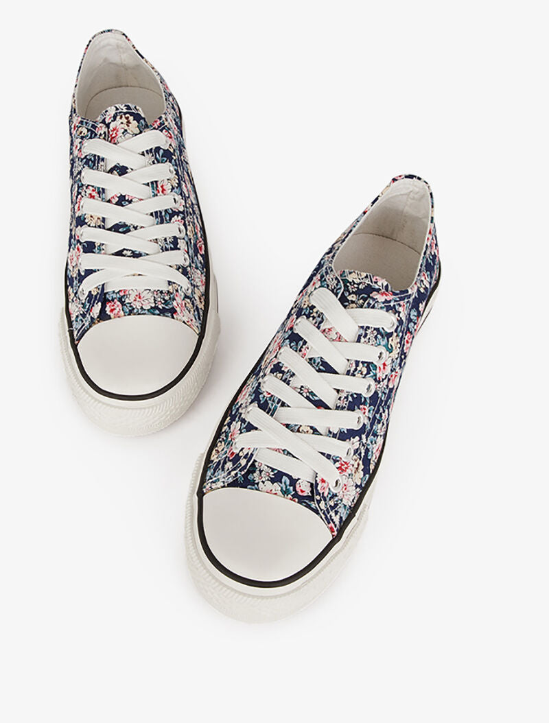 Tennis basses imprimé floral - marine - 5