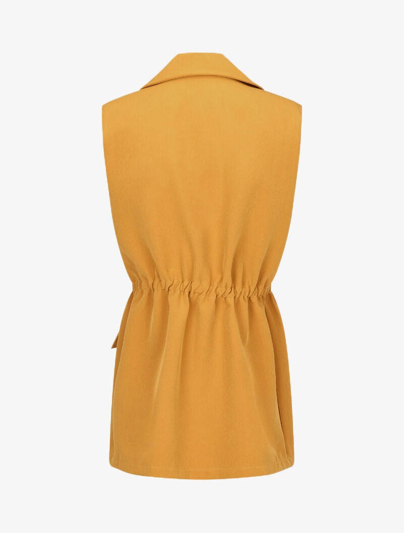 Blazer cintrée stylisée - moutarde - 3