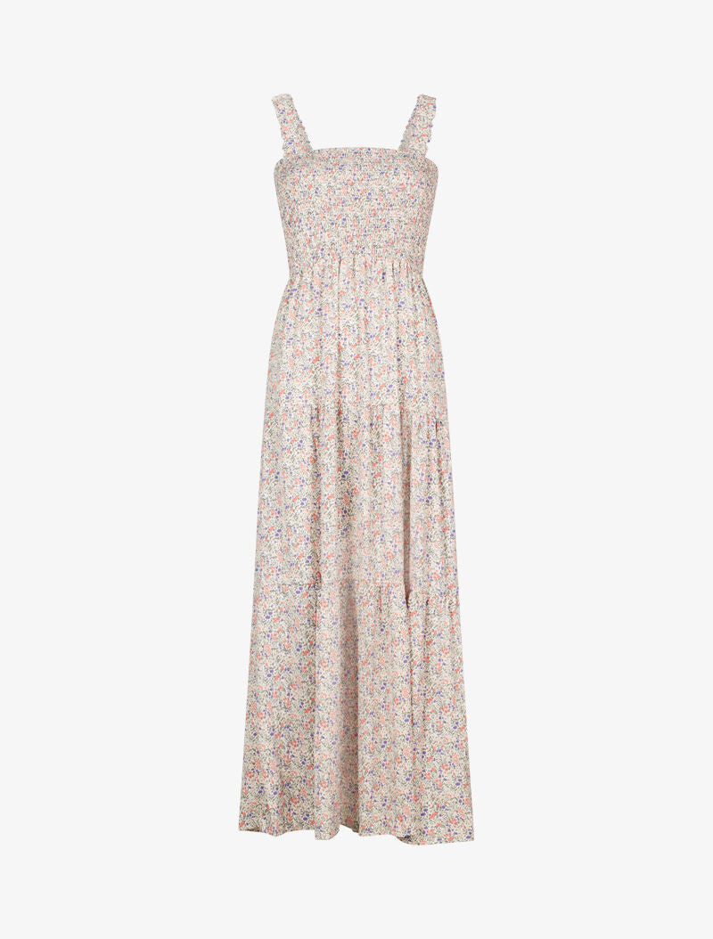 Robe longue à petites fleurs - rose - 3
