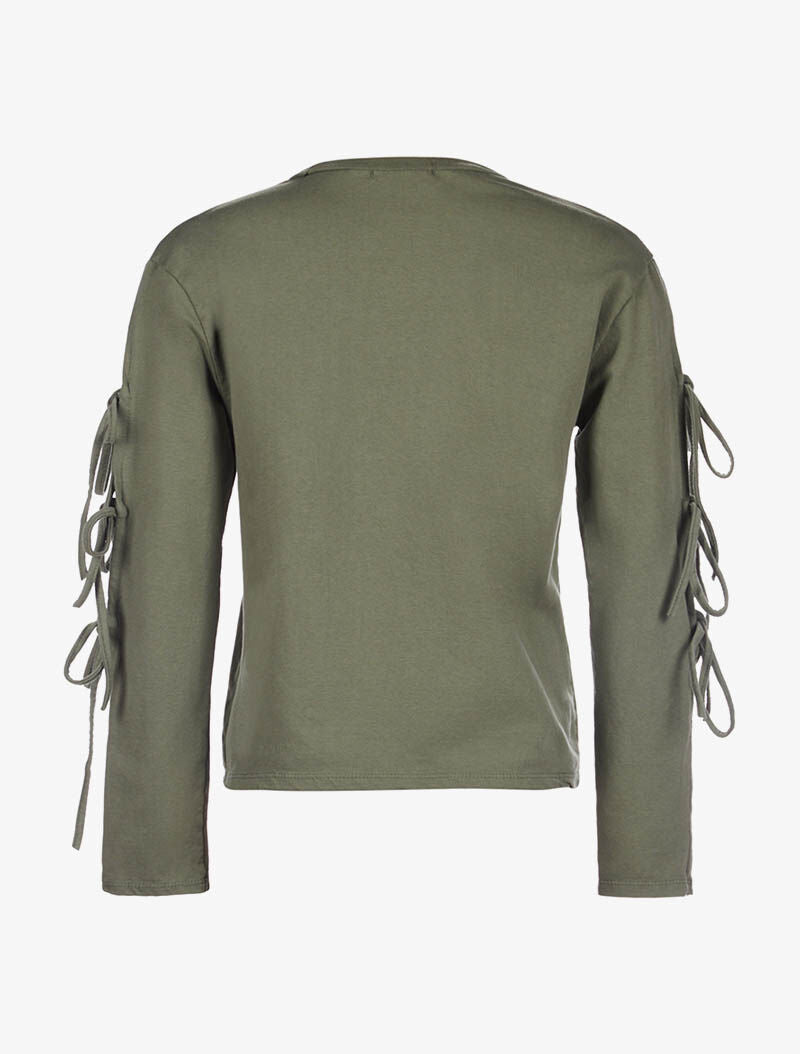 Sweat étoilé bras ouverts - kaki - 2