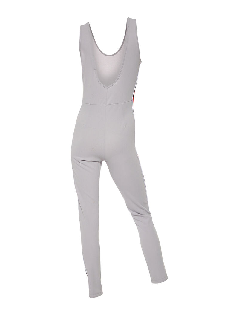 Combinaison bandes sport - gris - 2