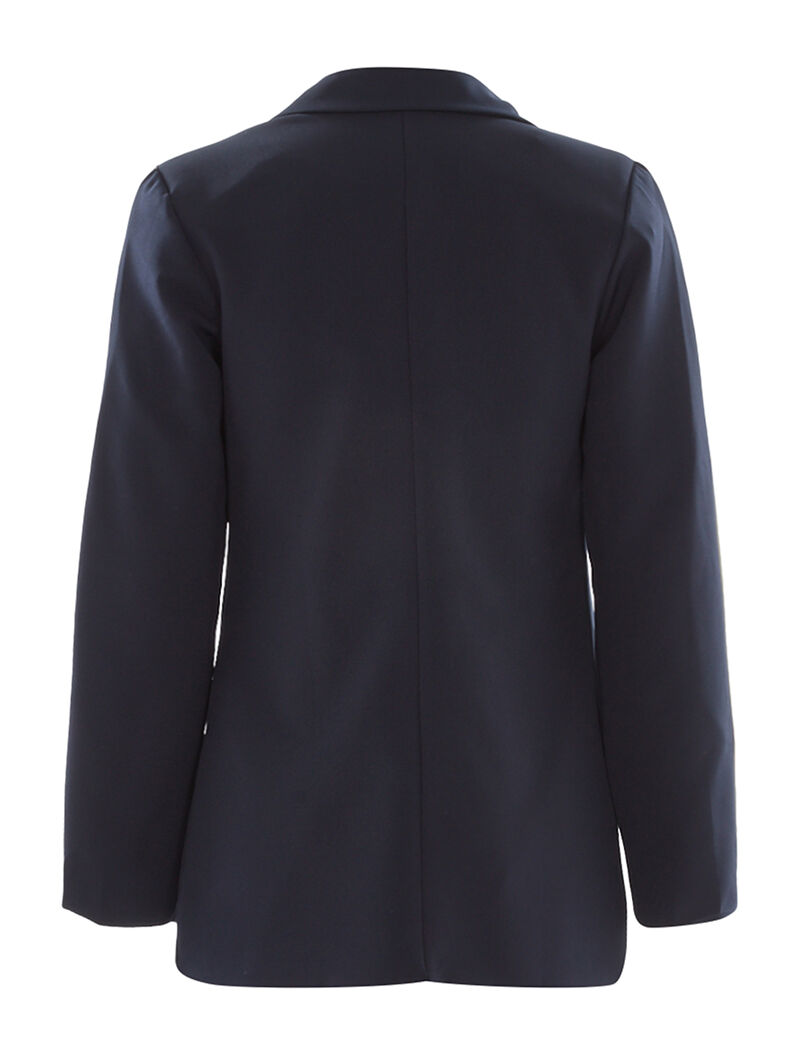 Blazer manches contrastées - marine - 2