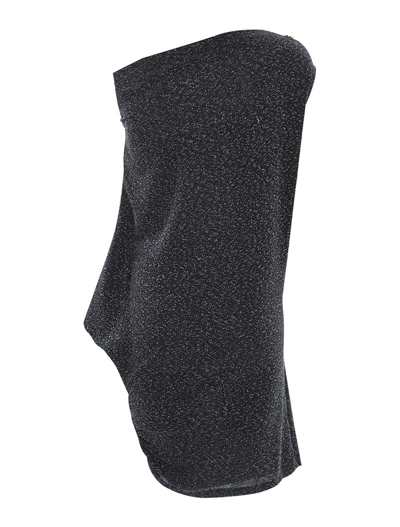 Robe pailletée asymétrique - argent - 3