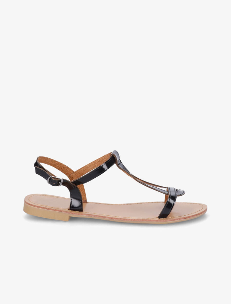 Nu - pieds vernis noir - 1