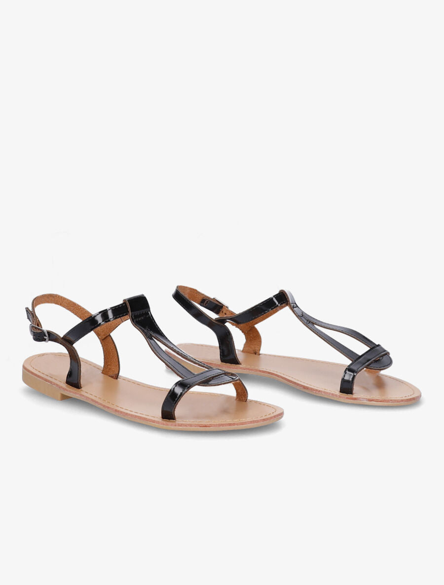 Nu - pieds vernis noir - 4
