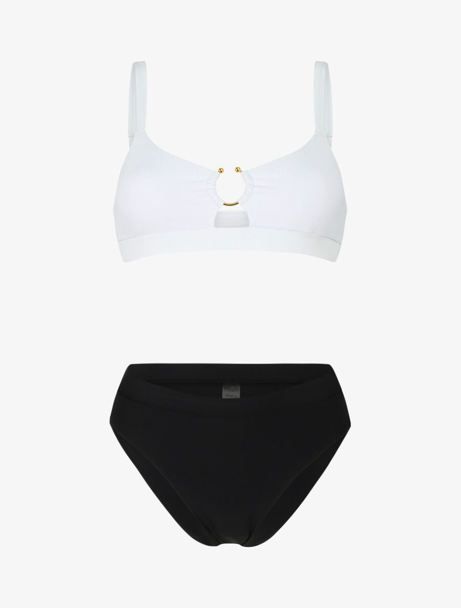 Bikini dépareillé à anneau - Noir - 4