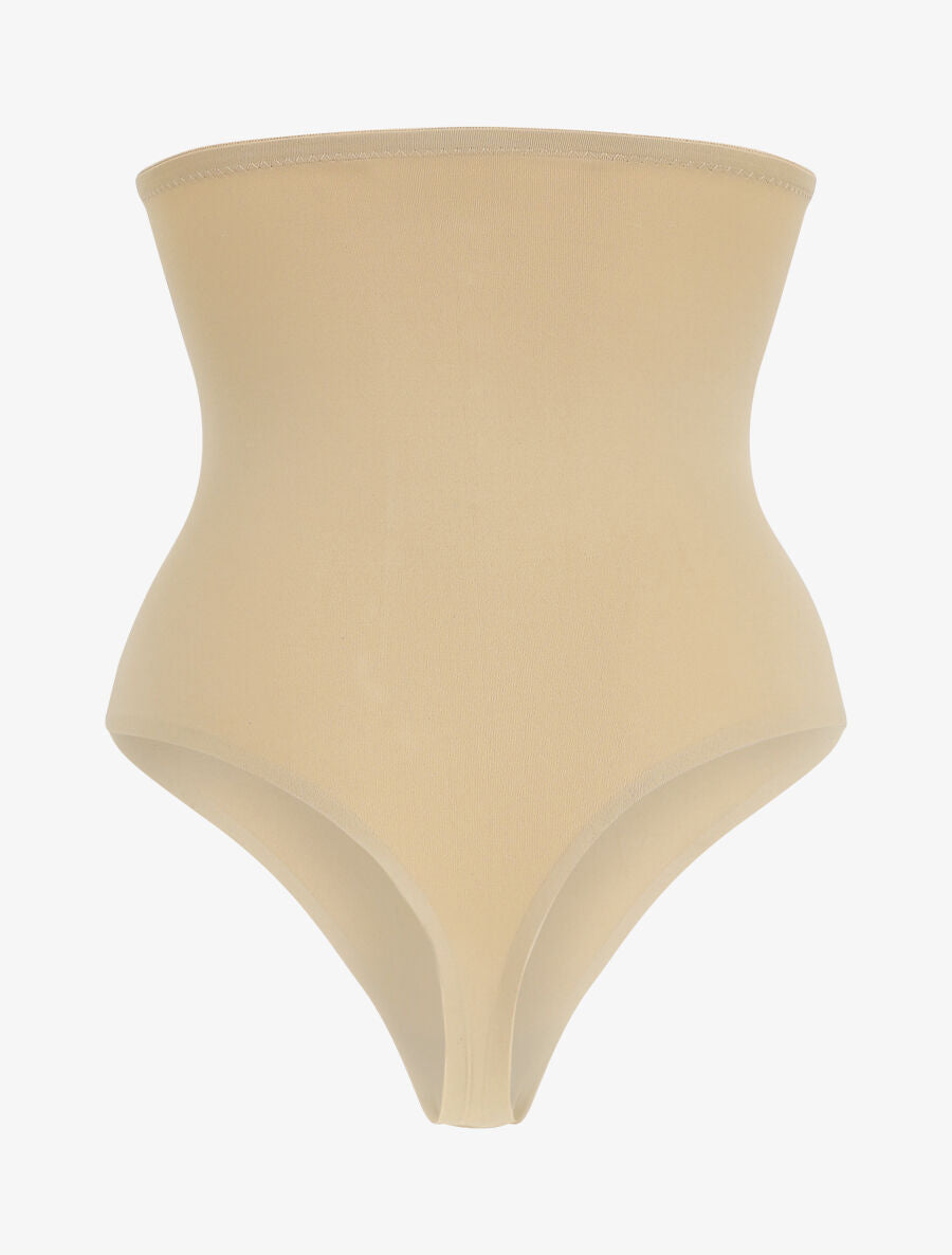 String gainant taille haute - Beige - 2