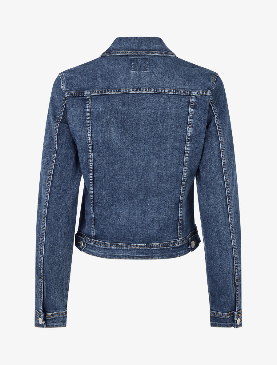 Veste en jean droite - Bleu