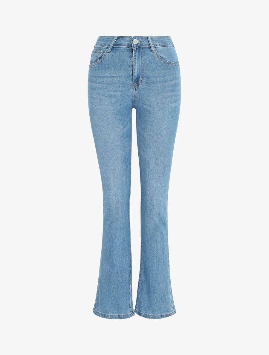 Jean push up coupe flare - Bleu - 1