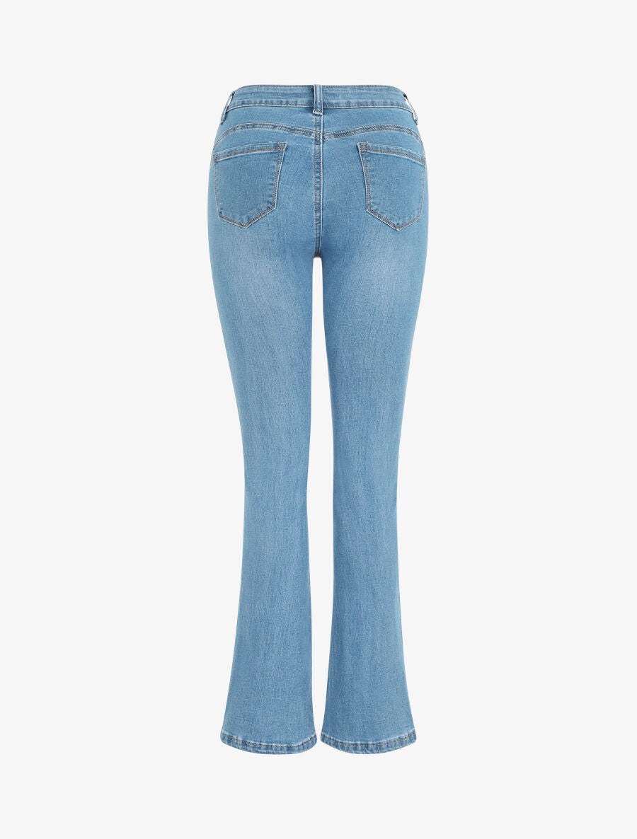 Jean push up coupe flare - Bleu - 2