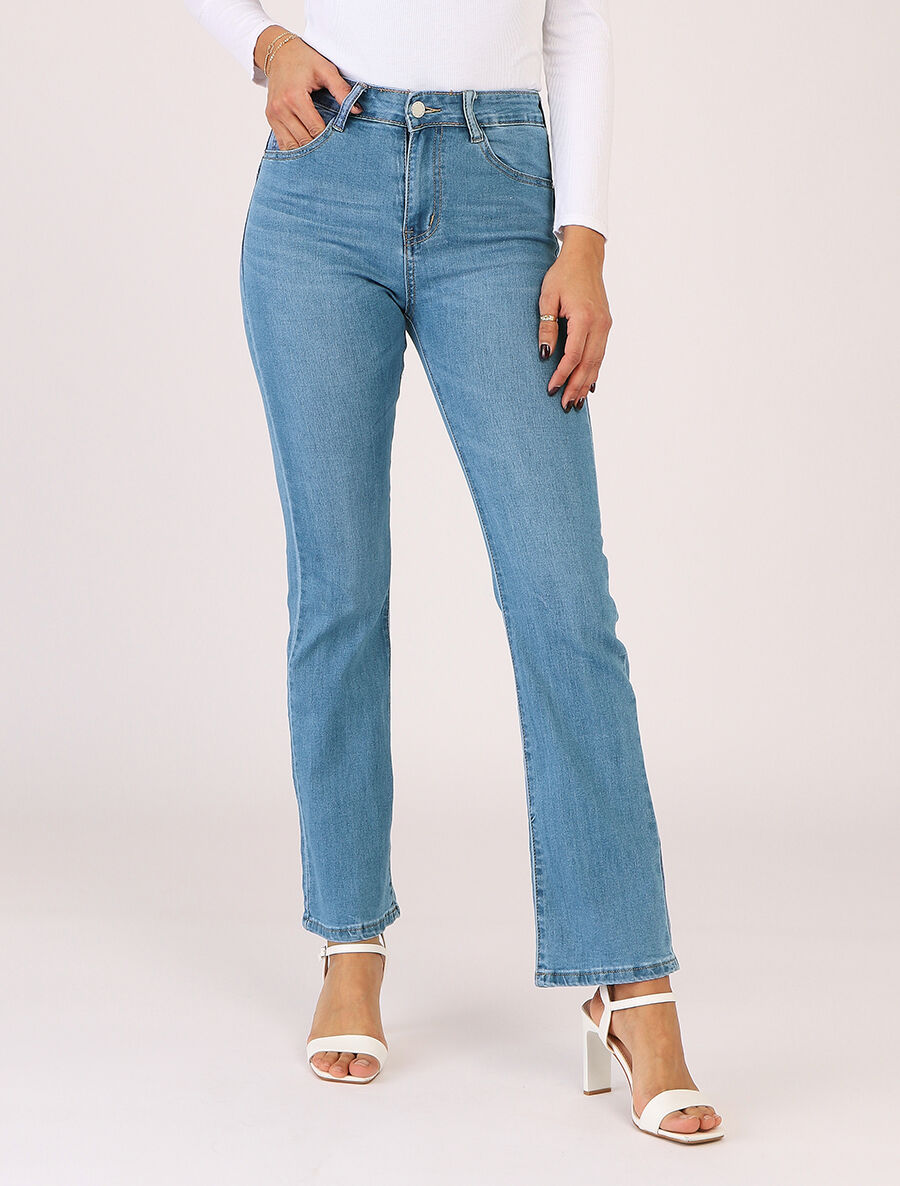 Jean push up coupe flare - Bleu - 4