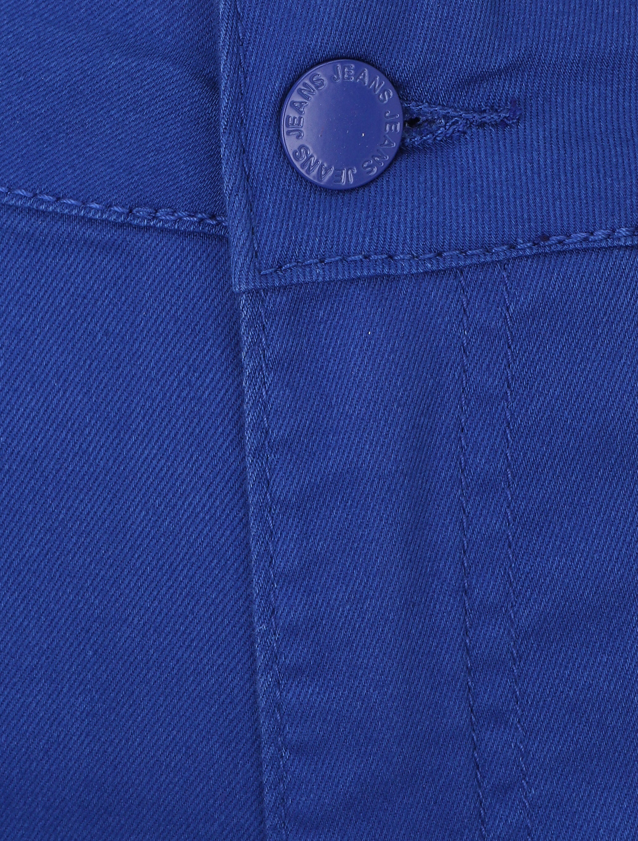 Jean skinny uni grande taille - Bleu électrique - 3