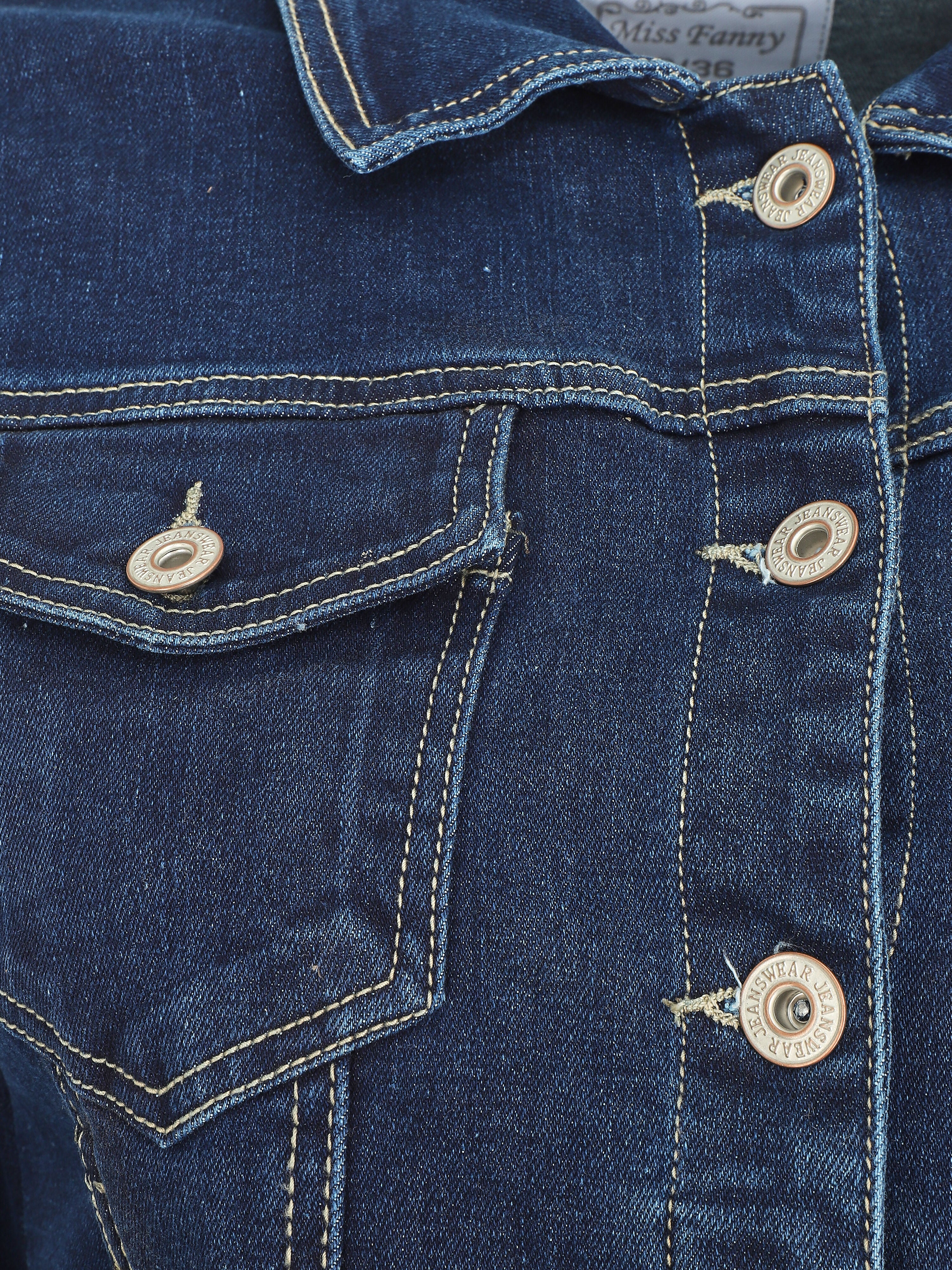 Veste en jean basique - Bleu brut - 3
