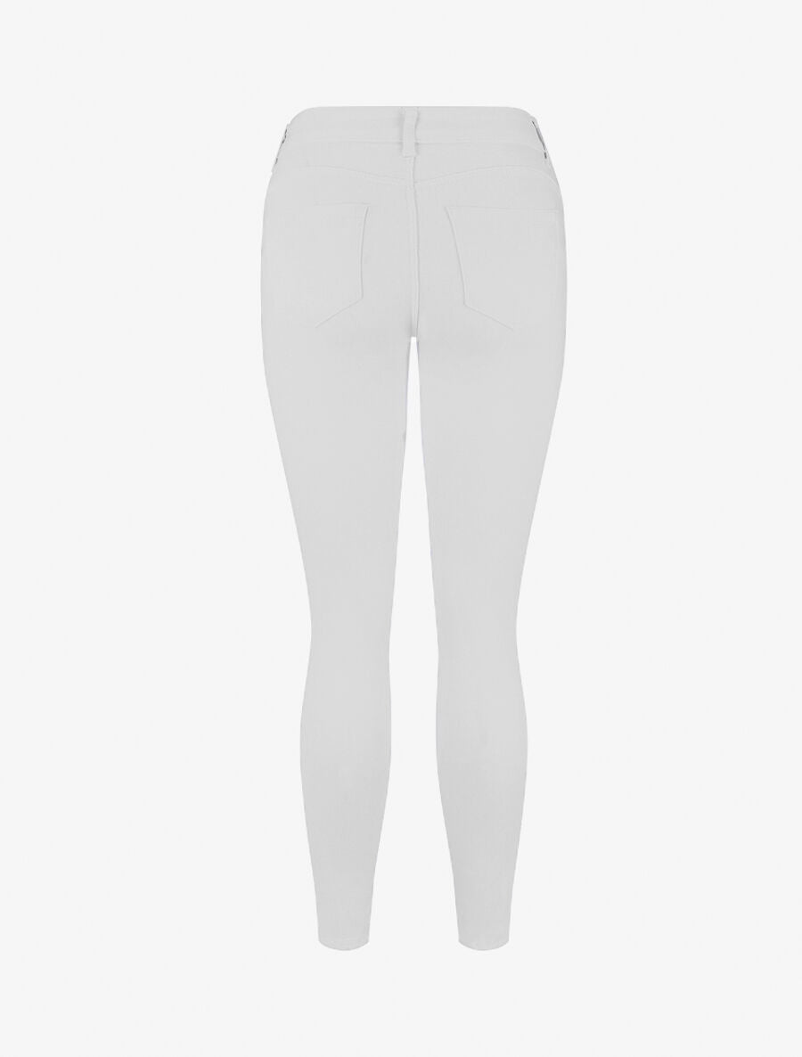 Jean uni coupe slim - Blanc - 2