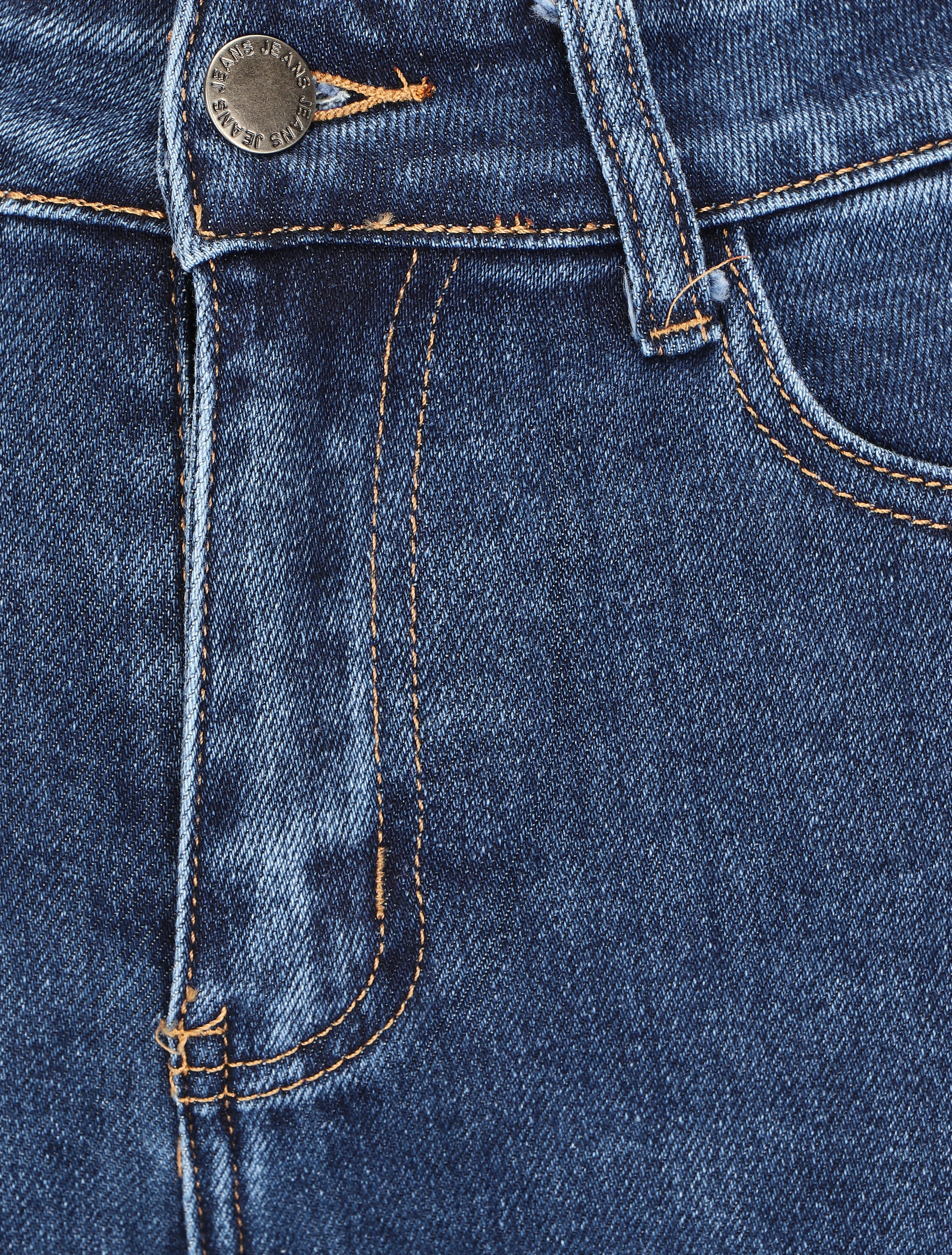 Jean flare taille haute - Bleu brut - 6