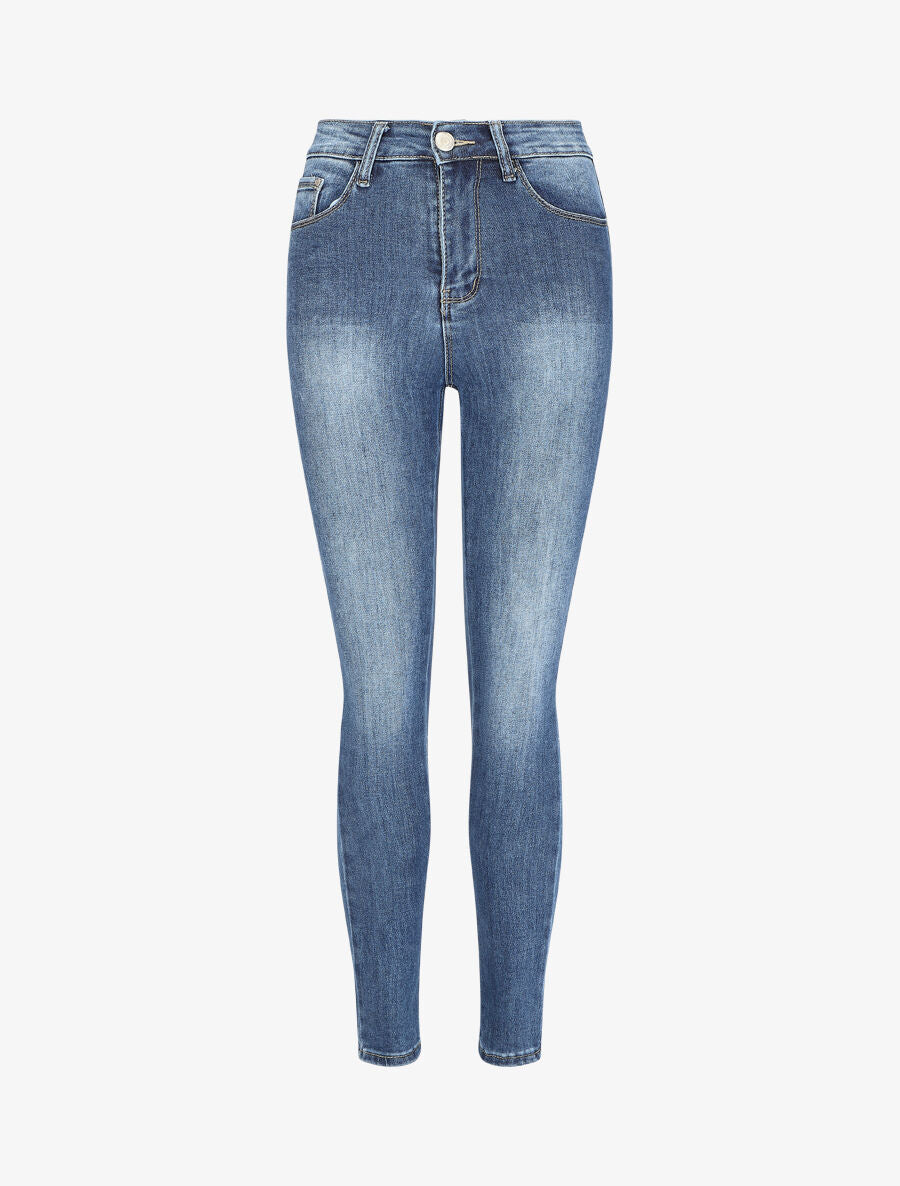 Jean skinny push up taille haute - Bleu - 3