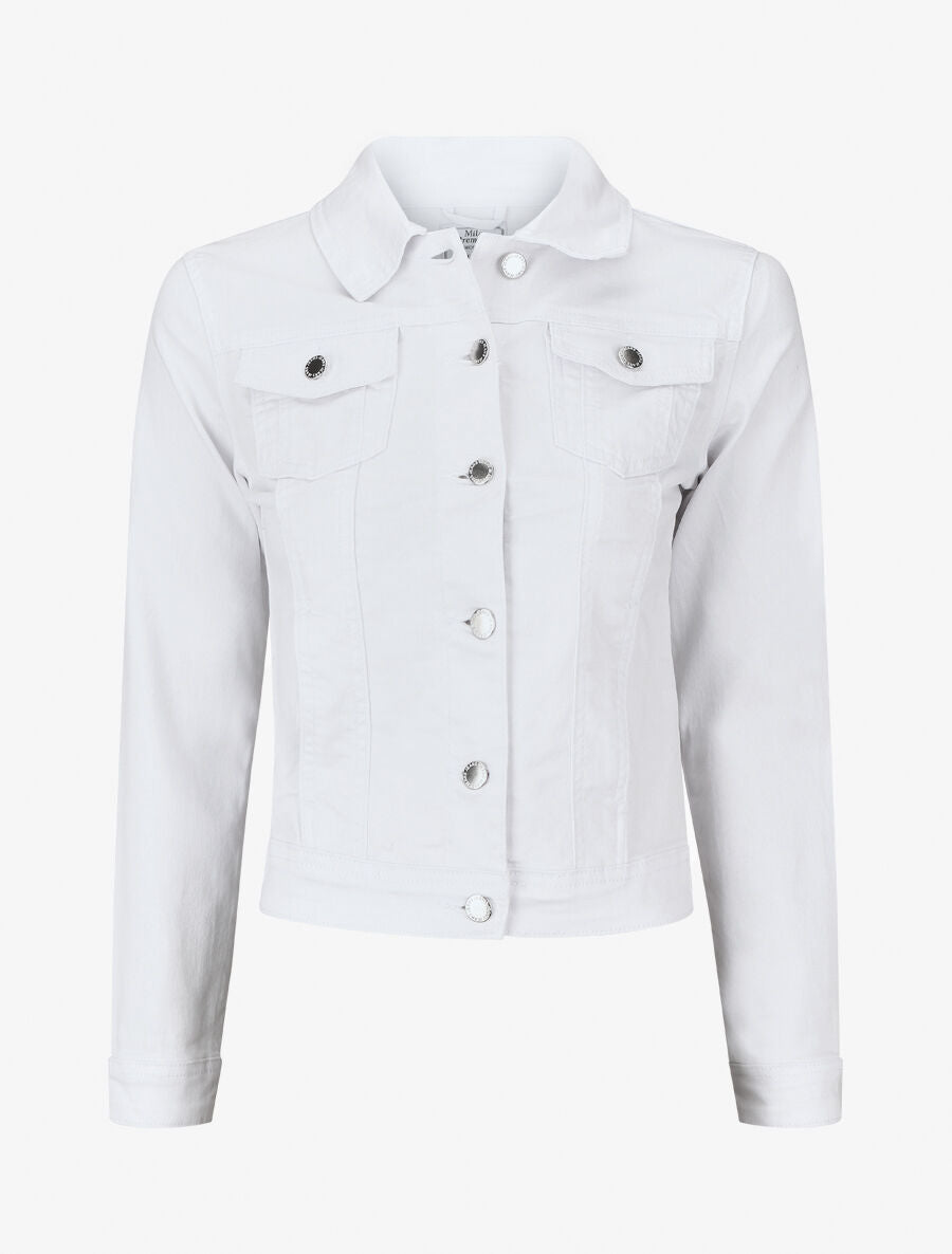 Veste courte en jean - Blanc - 1