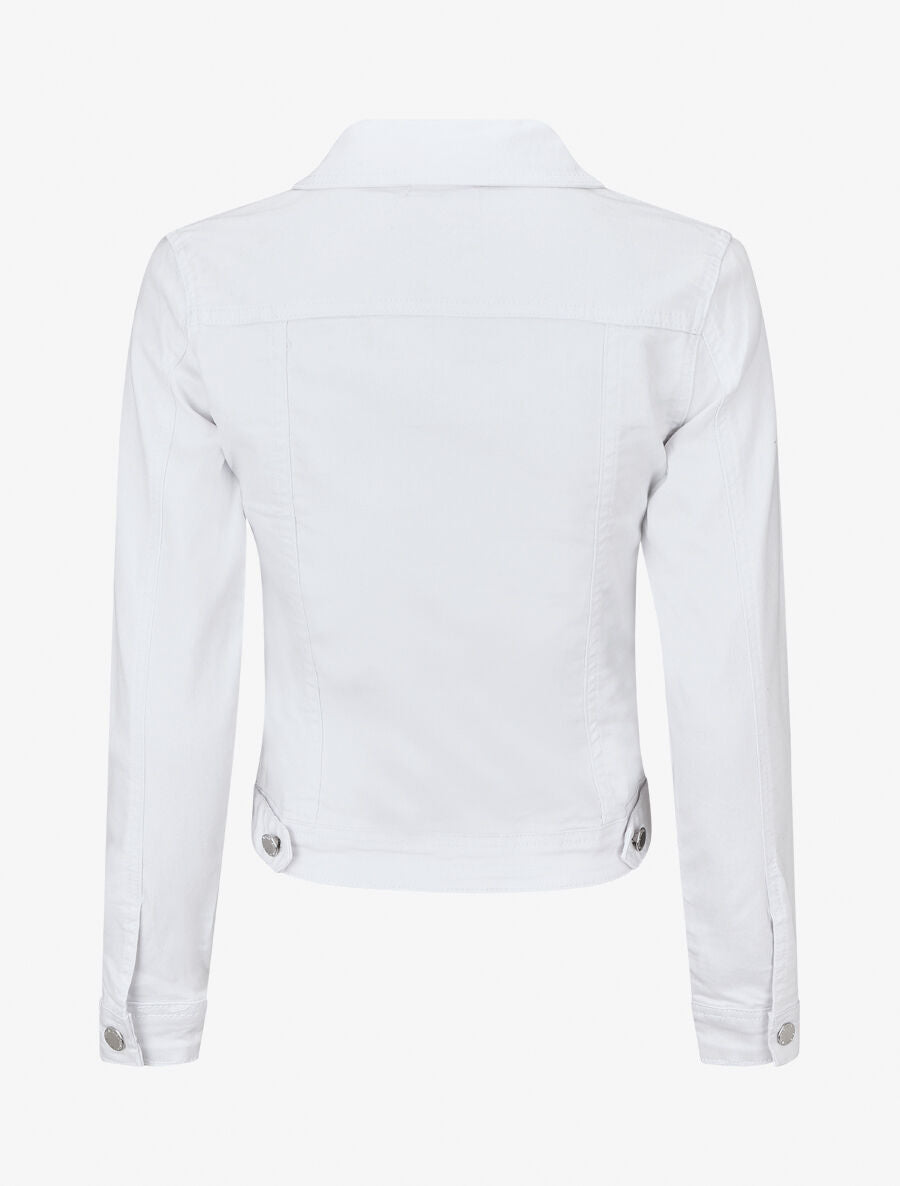 Veste courte en jean - Blanc - 2