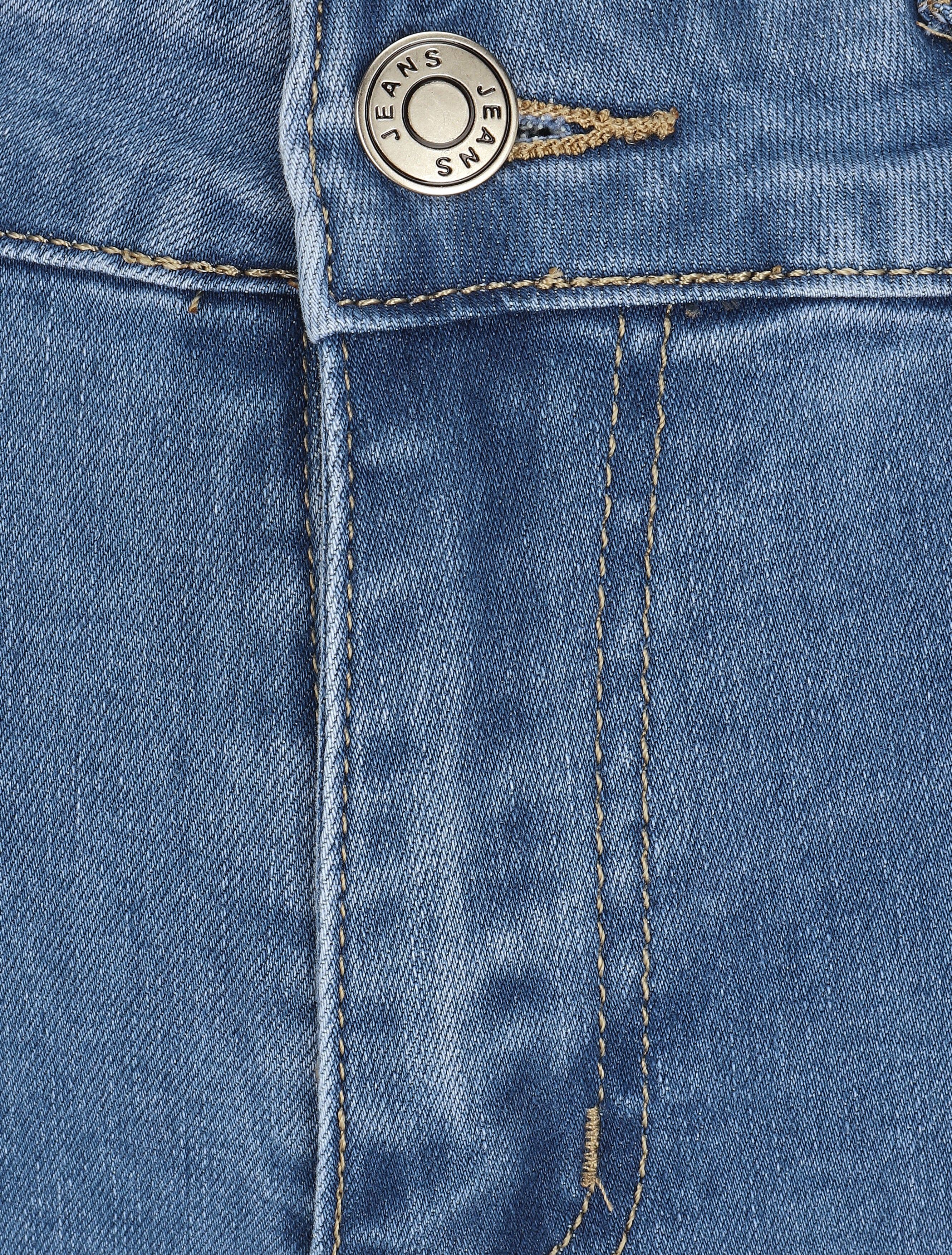 Jean grande taille coupe droite - Bleu - 3