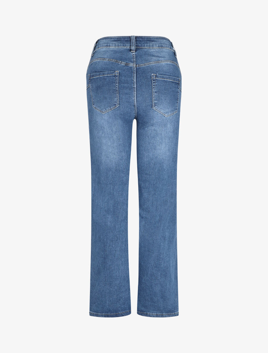 Jean droit push up taille standard - Bleu - 2