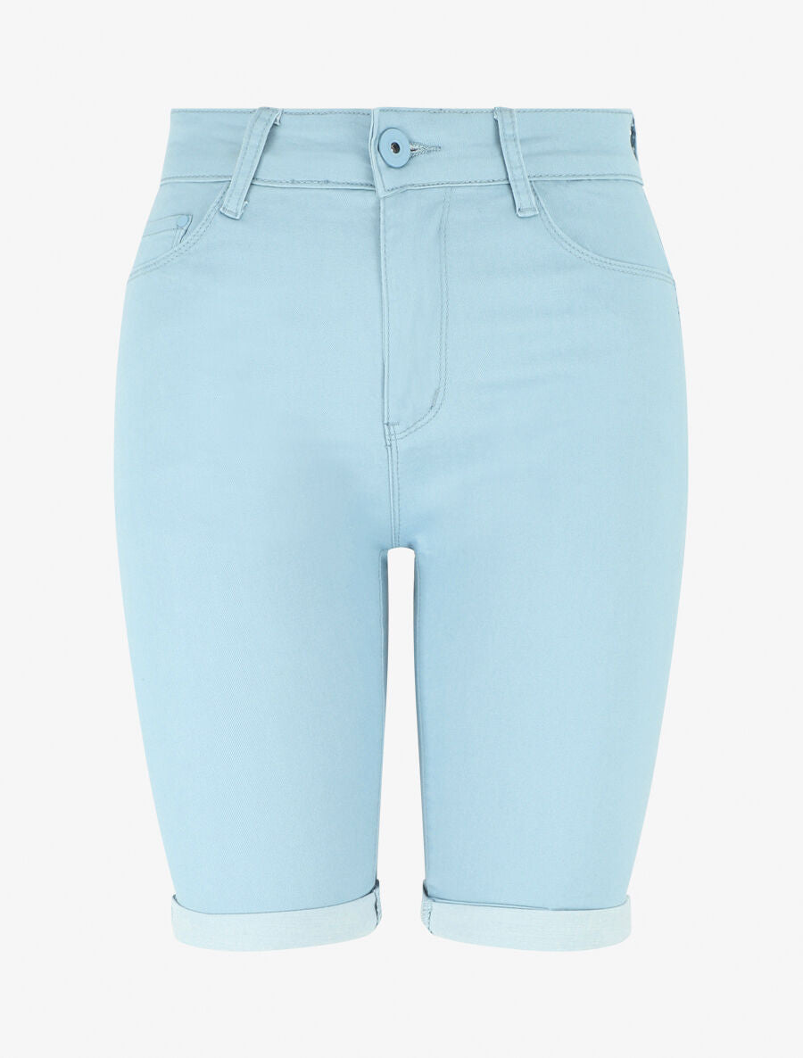Bermuda push up uni - Bleu ciel - 4