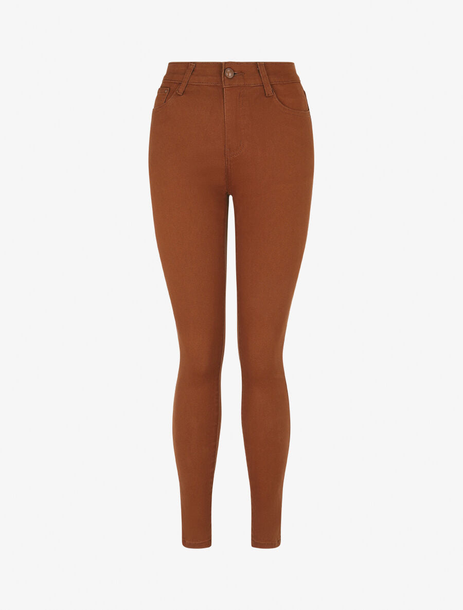 Jean uni coupe slim - Rouille - 1
