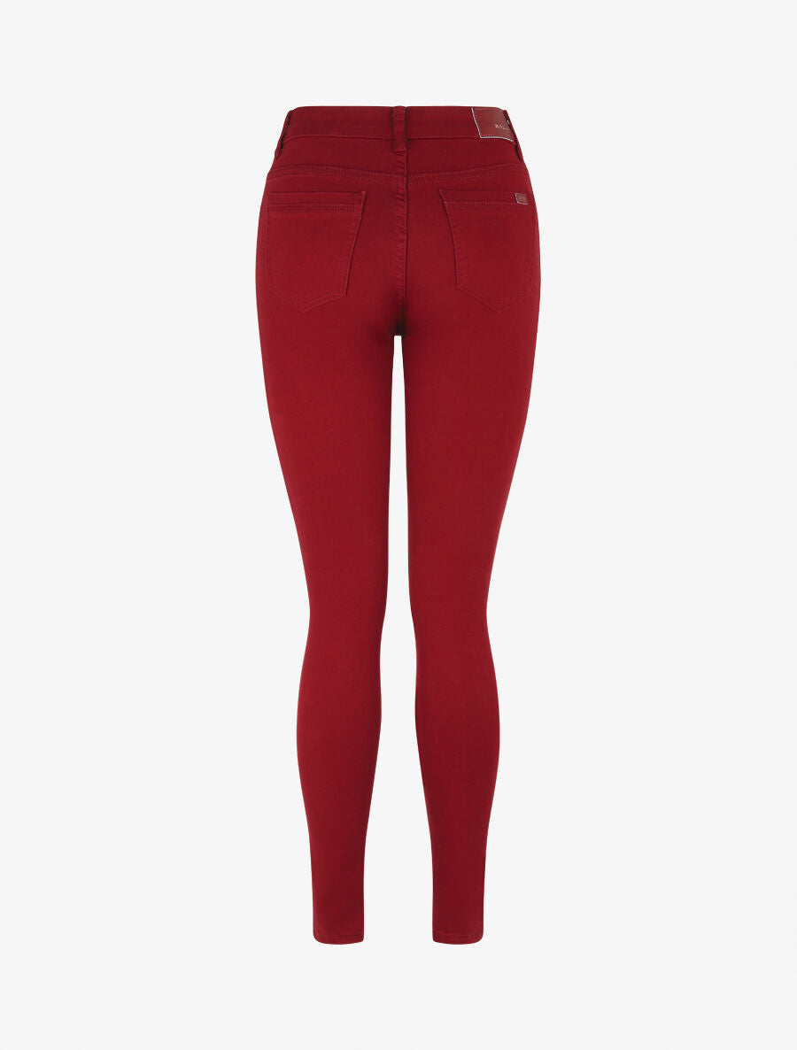 Jean uni coupe slim - Bordeaux - 2