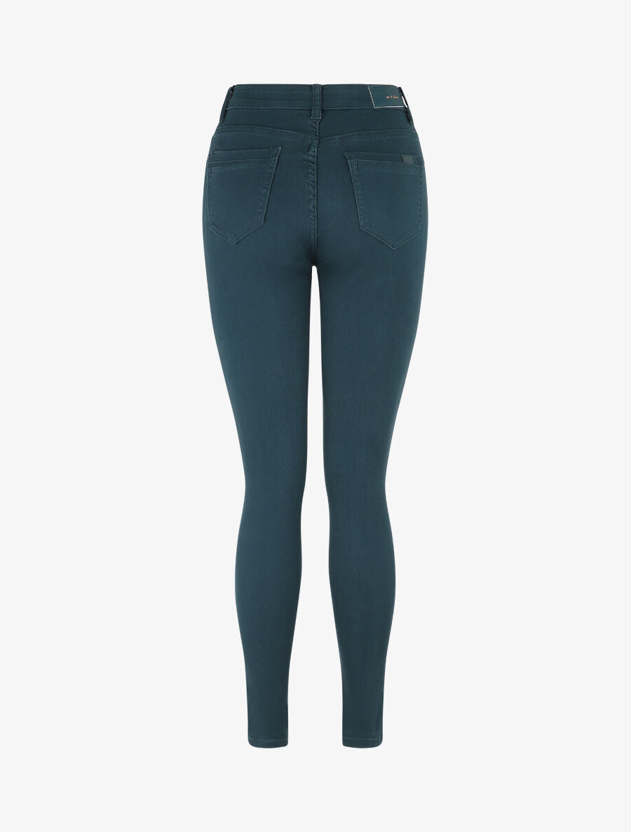 Jean uni coupe slim - Bleu canard - 2