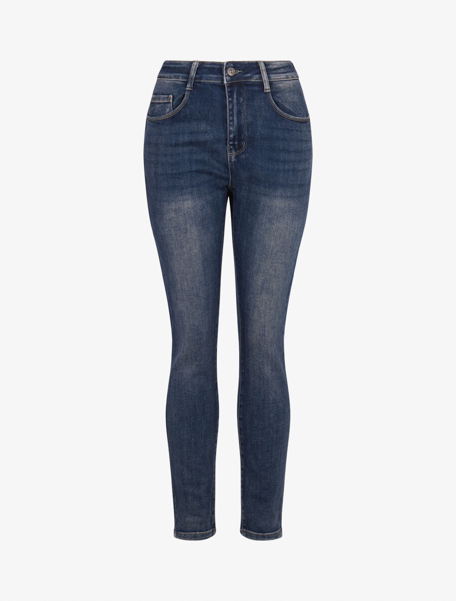 Jean slim casual délavé - Bleu stone - 1
