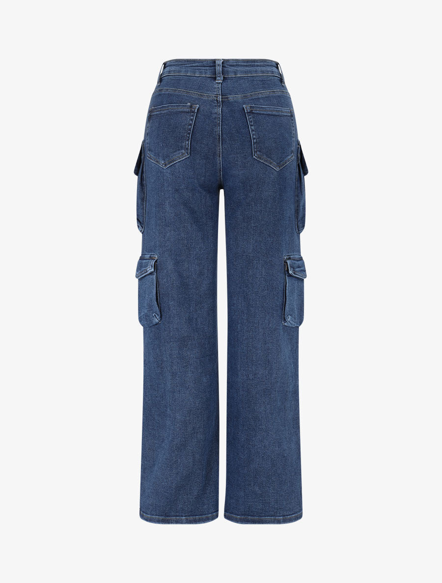 Jean droit mutipoches - Denim - 2