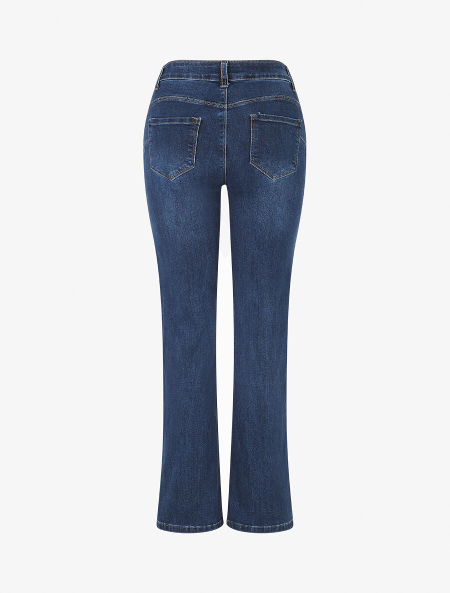 Jean push up coupe droite - Bleu - 2