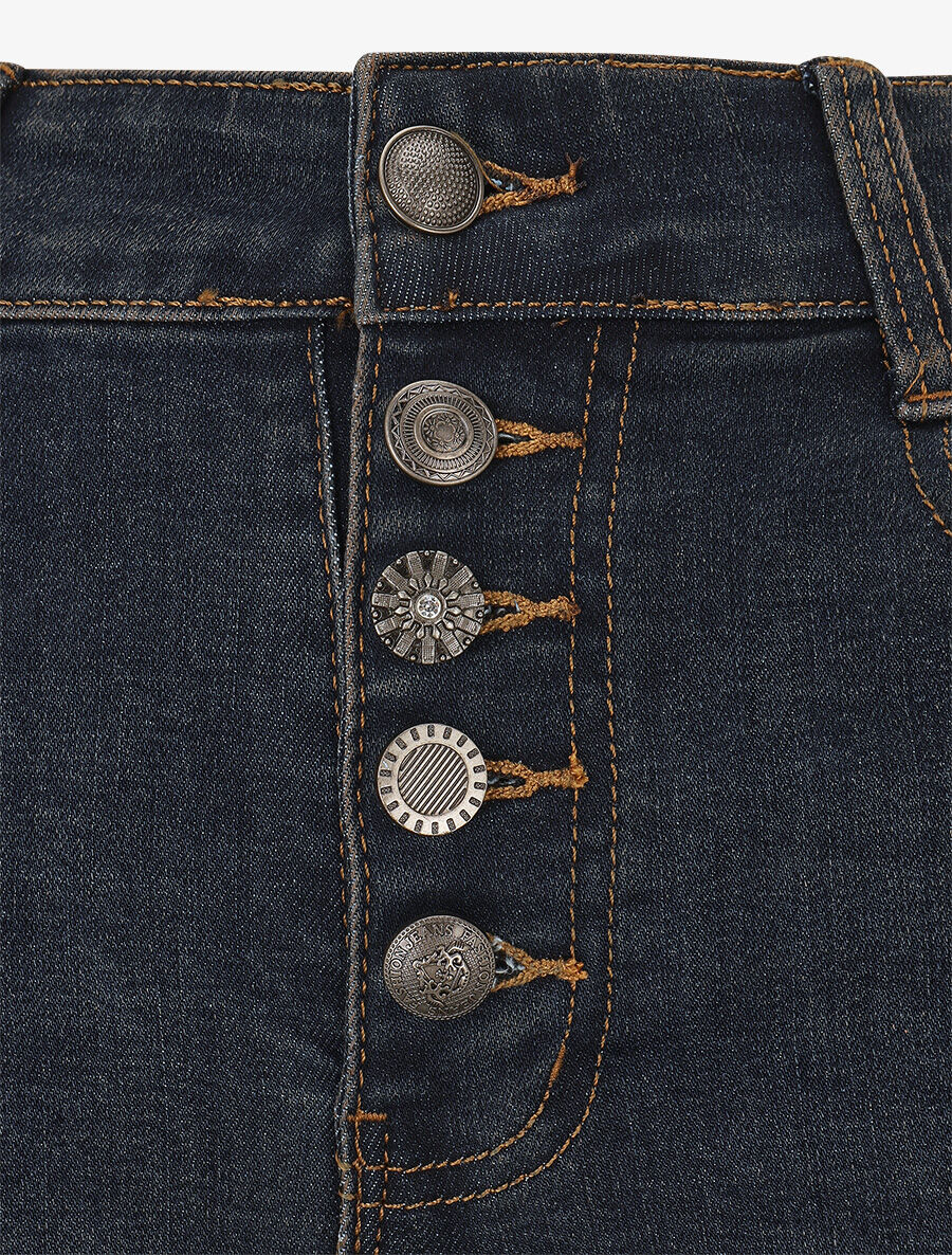 Jean push up coupe droite - Bleu denim - 3