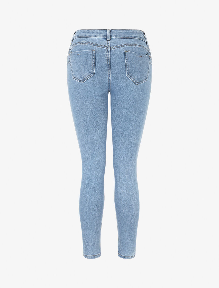 Jean skinny push up taille haute - Bleu clair - 2